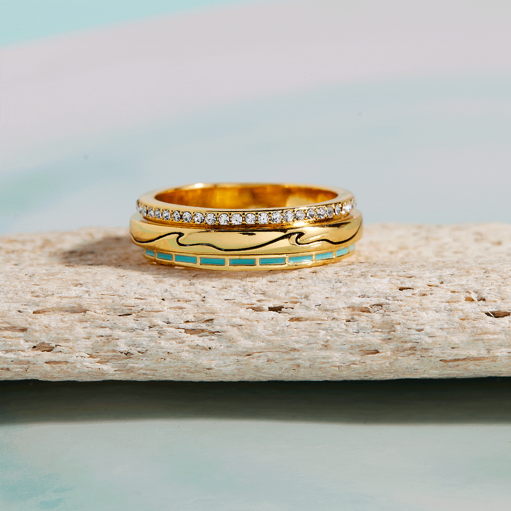 Beachside Blue Fidget Ring 5
