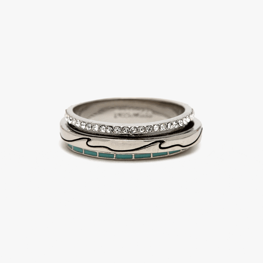 Beachside Blue Fidget Ring 1