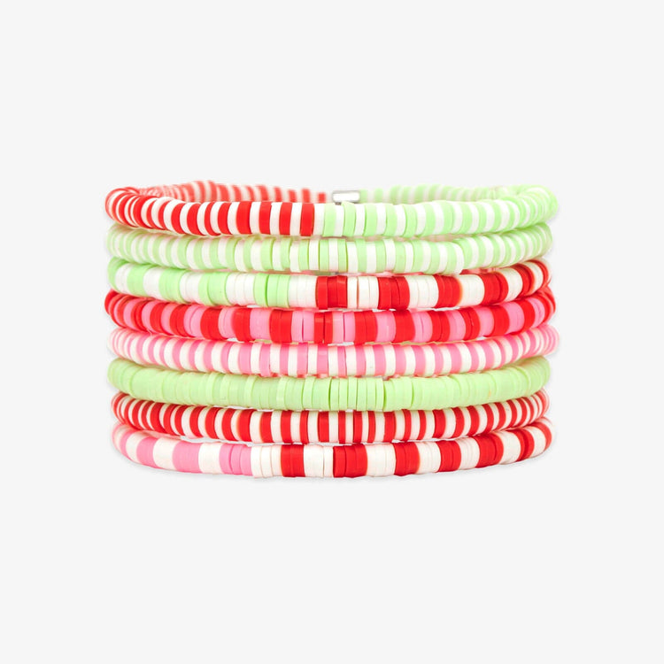 Strawberry Fields Stretch Bracelet Set of 8