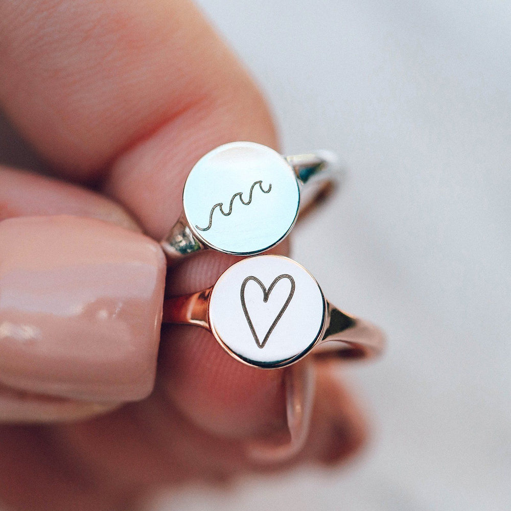 Engravable Signet Ring 16