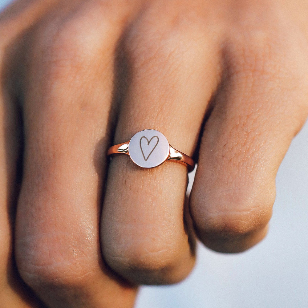 Engravable Signet Ring 14