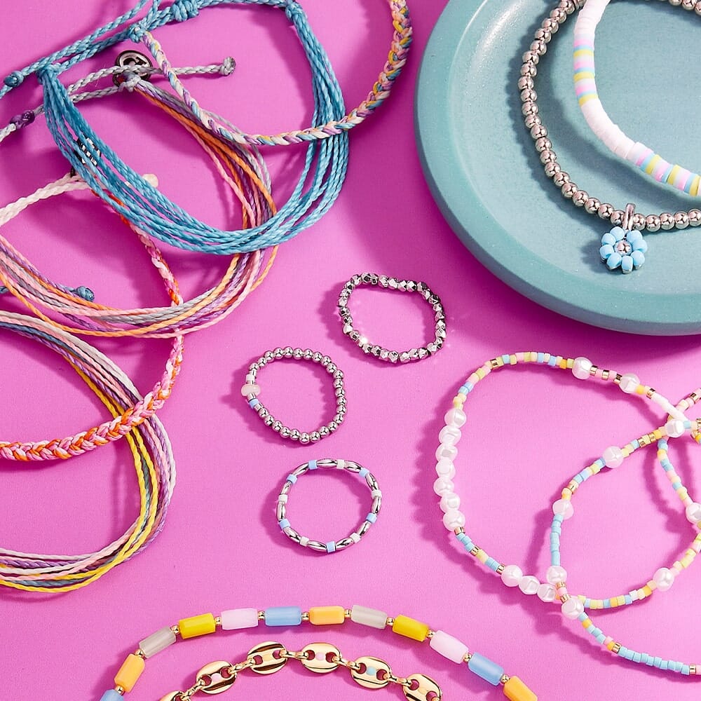 Festival Stretch Ring Stack 10