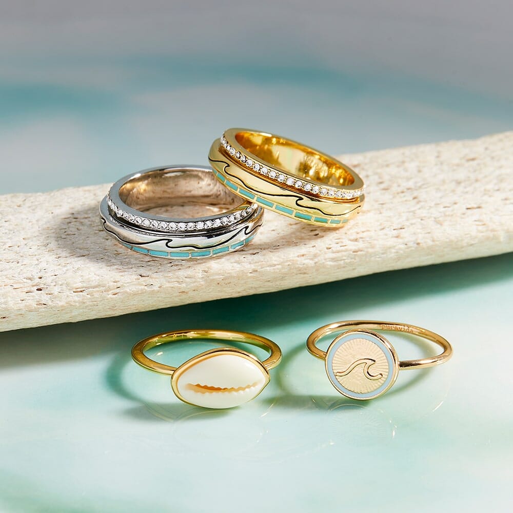Beachside Blue Fidget Ring 6