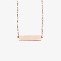 Engravable Bar Necklace