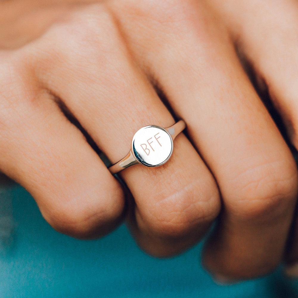 Engravable Signet Ring 15
